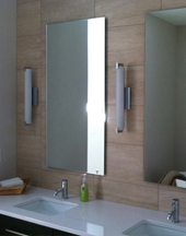 Floating mirrors in Ankeny and Des Moines area master bath