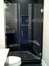 frameless shower door & panel in Ankeny and Des Moines area